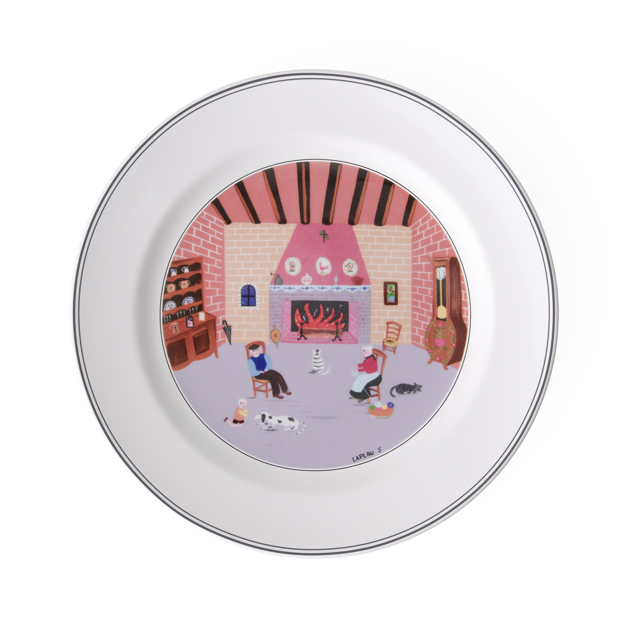 Assiette Plate, Cheminée DESIGN NAIF, VILLEROY & BOCH
