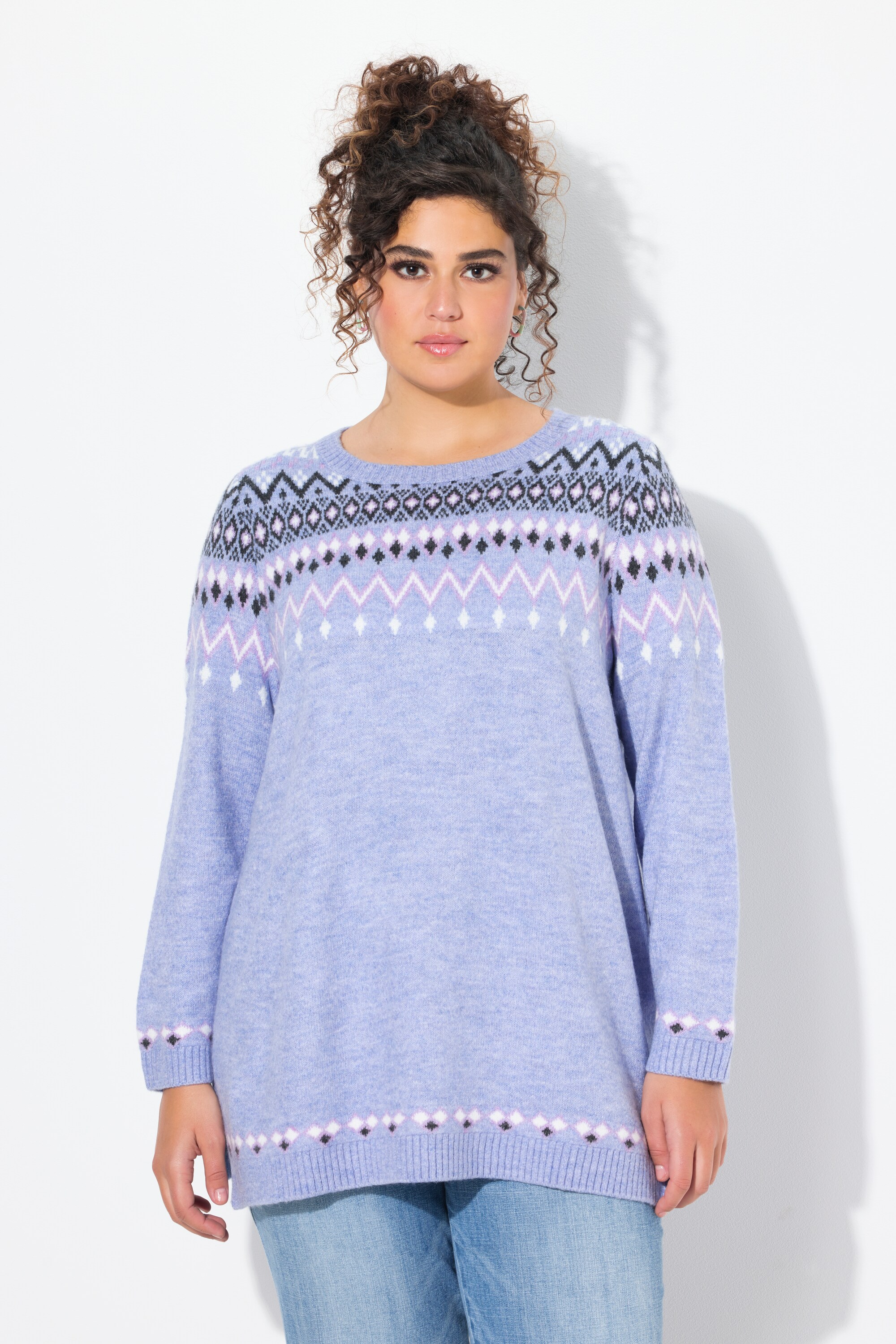 Pull norvégien à col rond et manches longues, ULLA POPKEN