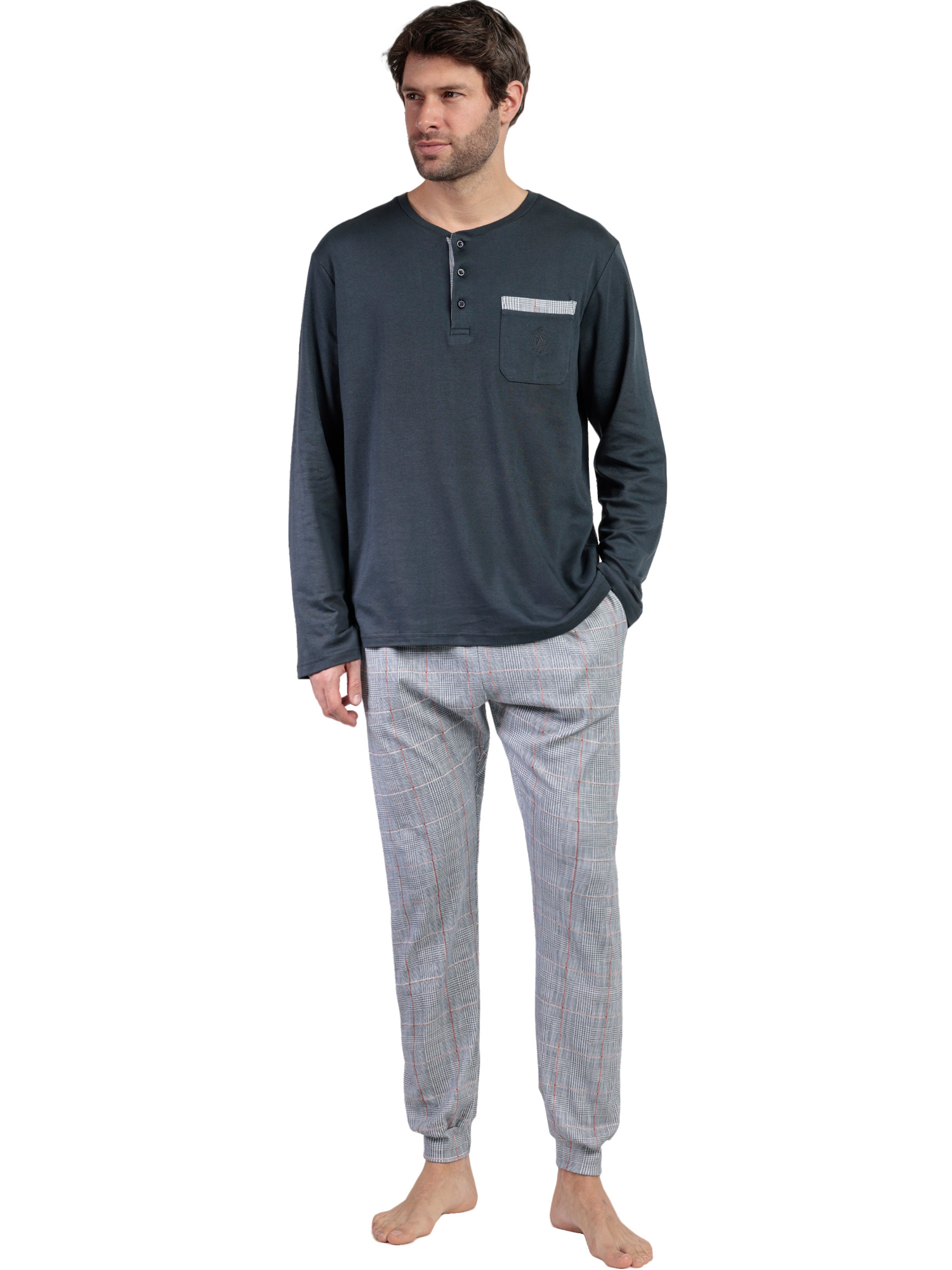 Pyjama pantalon top manches longues Harris, ADMAS
