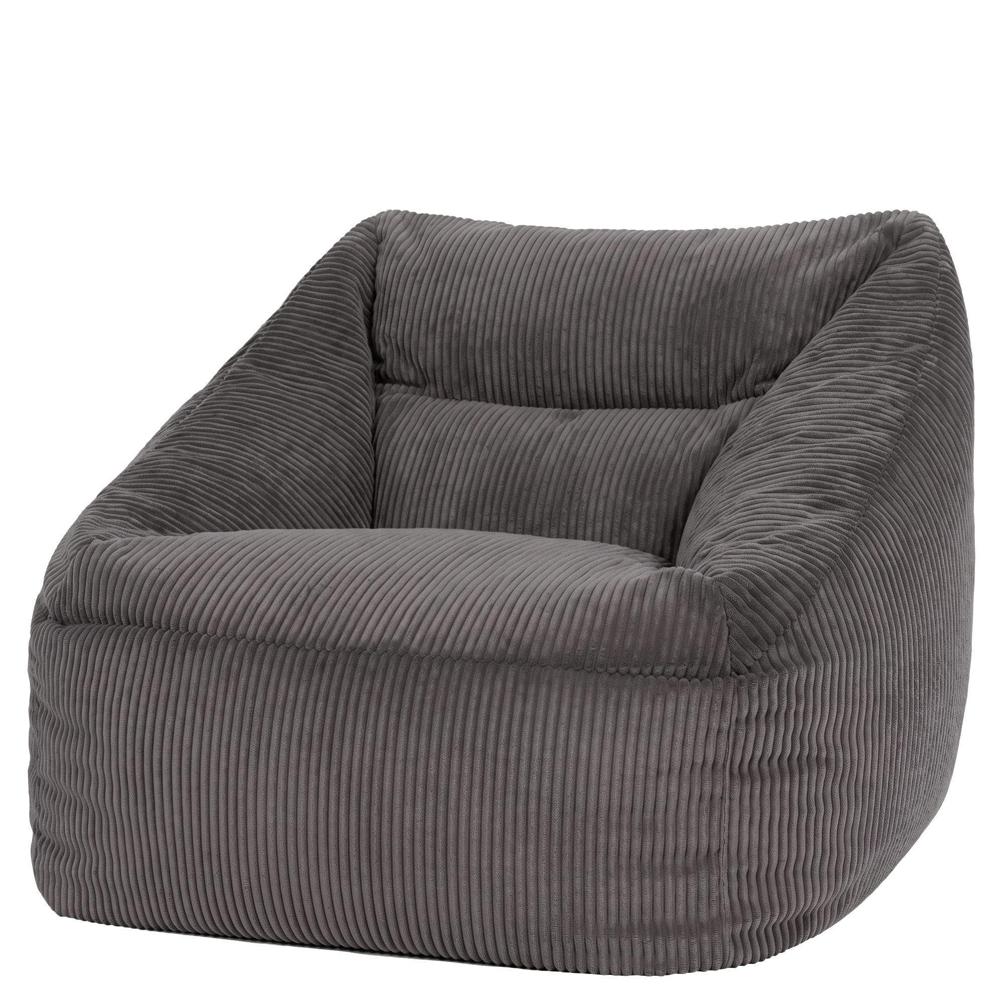 Pouf fauteuil salon velours côtelé Oeko-Tex® - NATALIA, ICON