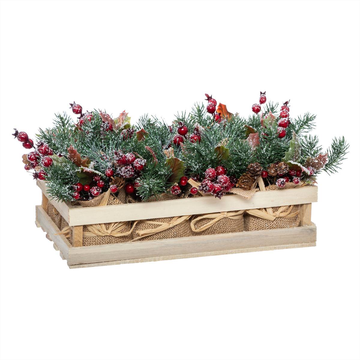 BCH Composition Fleurs Pot Juté, FEERIC LIGHTS & CHRISTMAS
