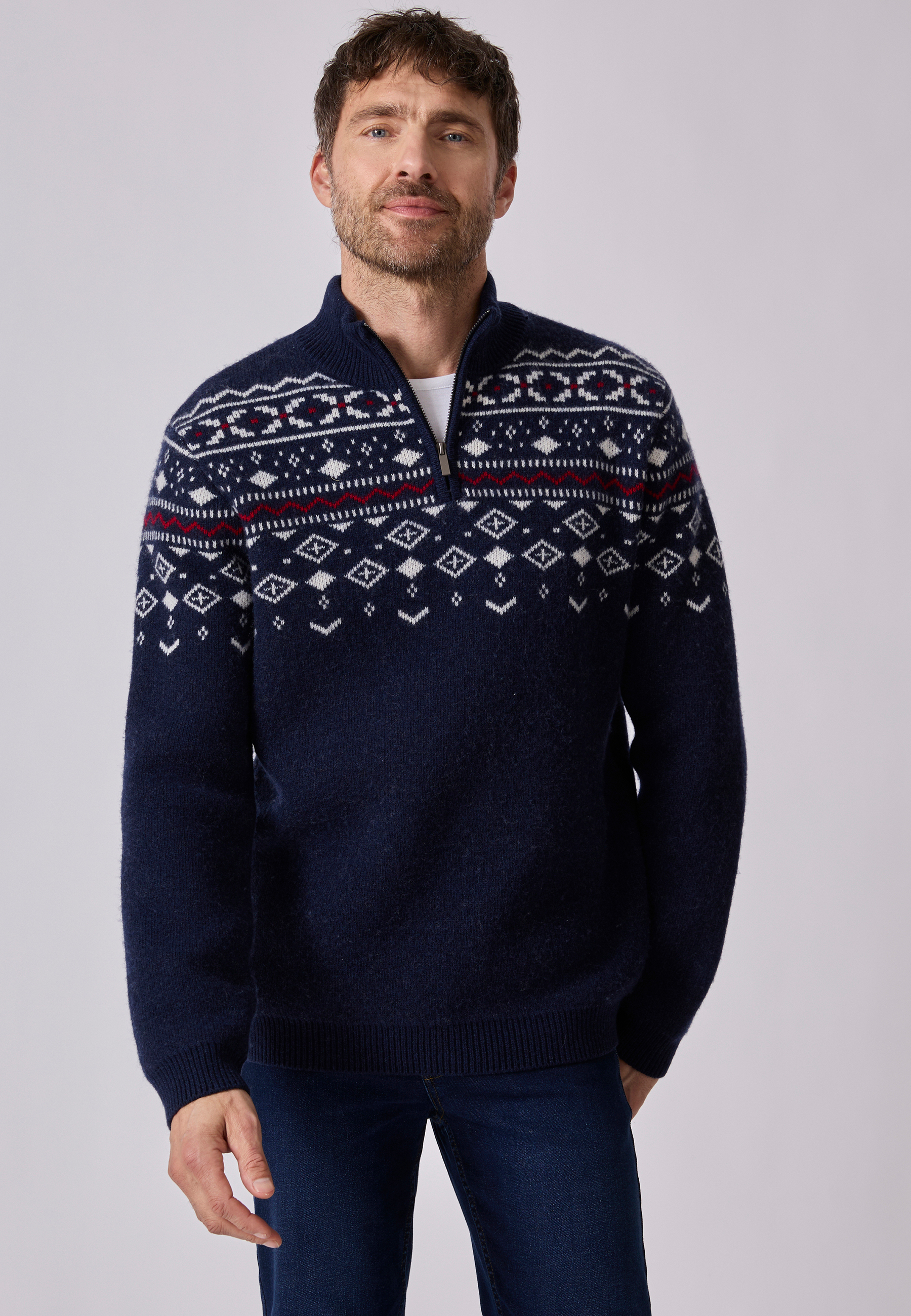 Pull de Noël jacquard, DAMART