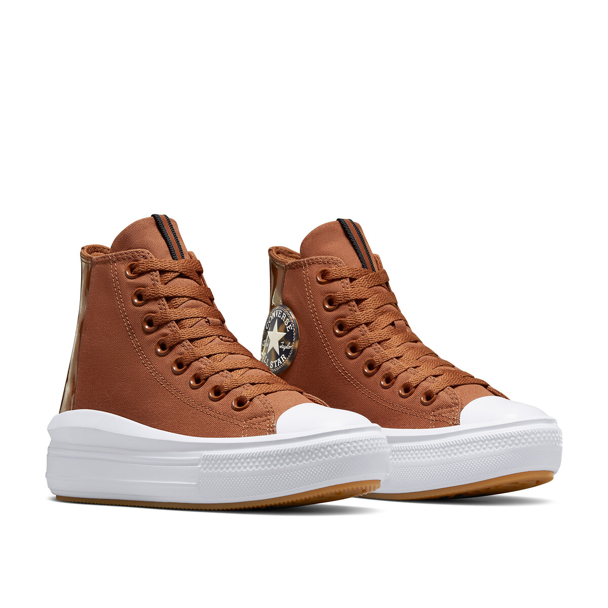 Chuck taylor all star move tortoise canvas high top trainers