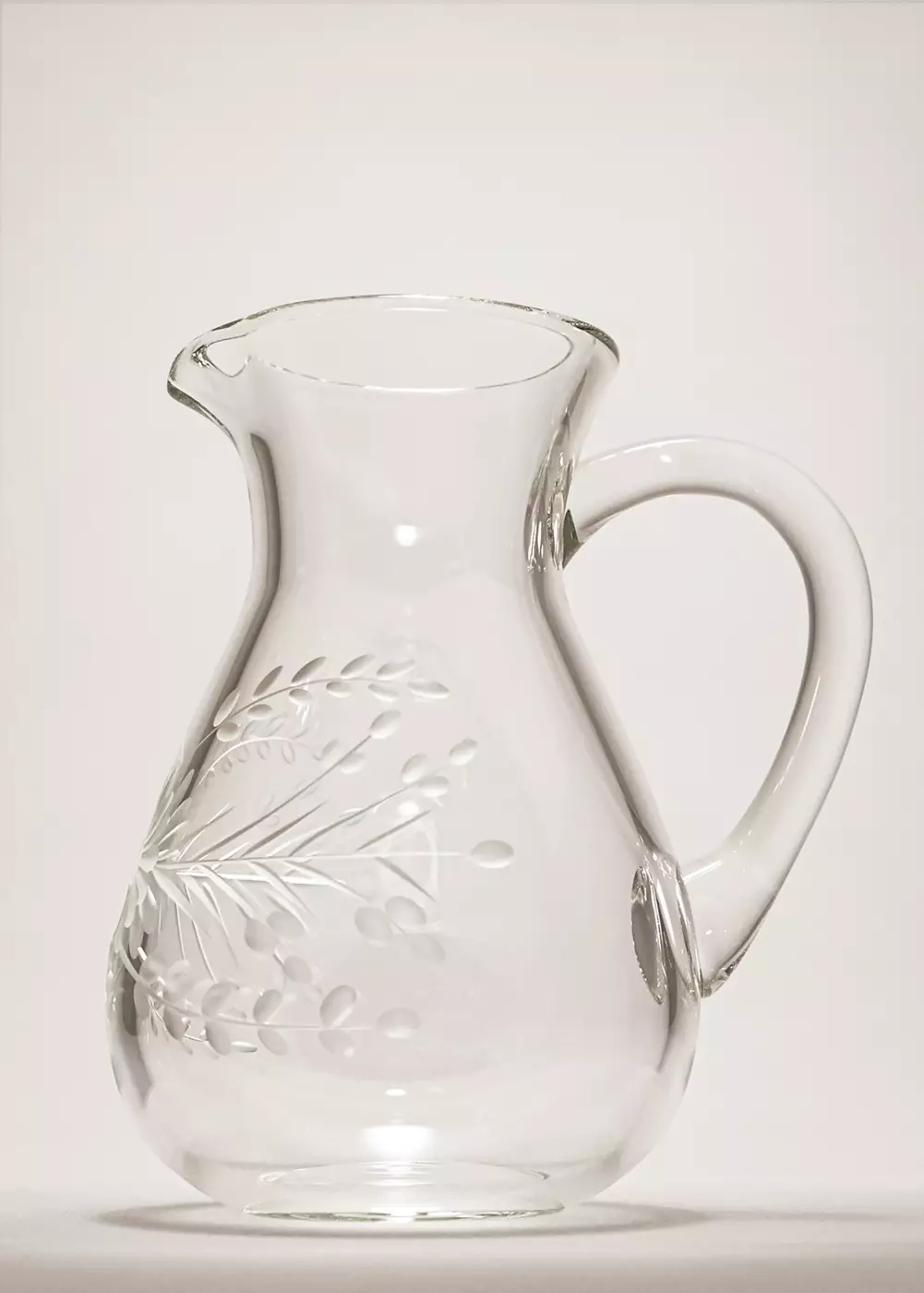 Carafe en verre à relief fleurs, MANGO HOME