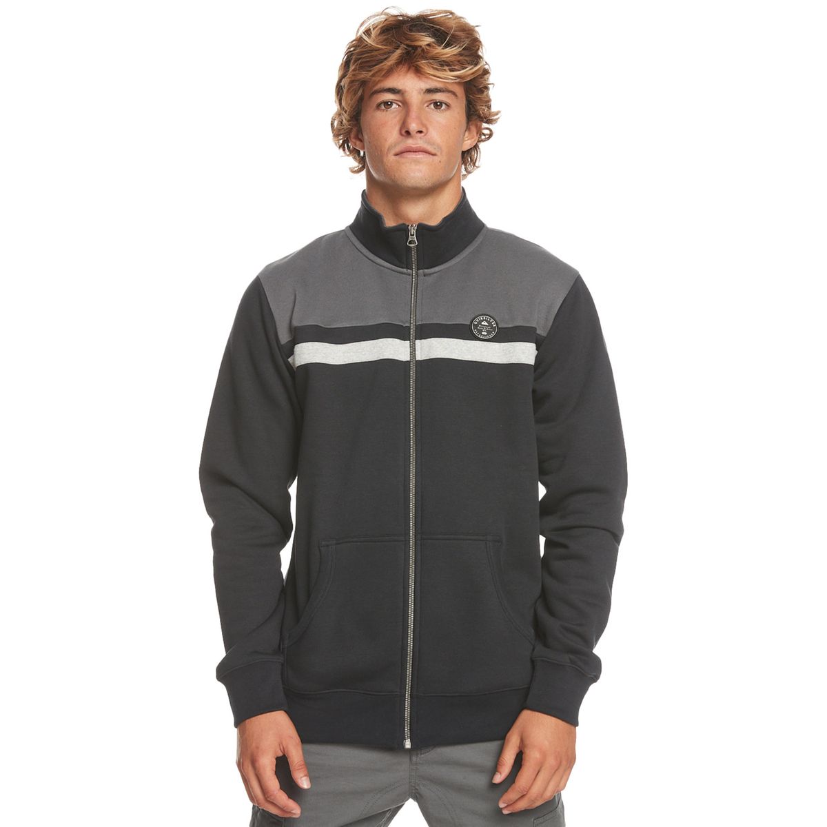 Sweat zippé homme discount quiksilver