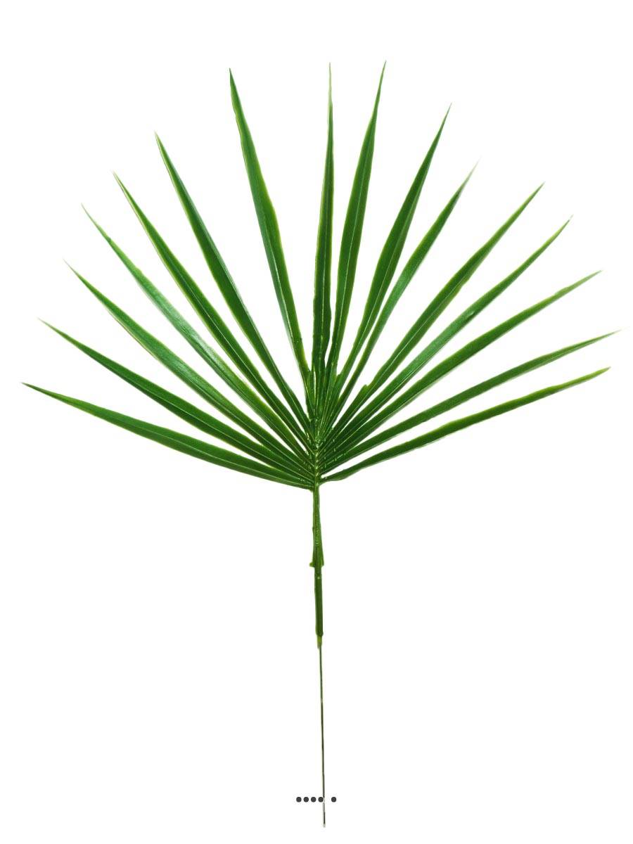 Feuille palmier Chamaerops x6 factice H44cm, ARTIFICIELLES