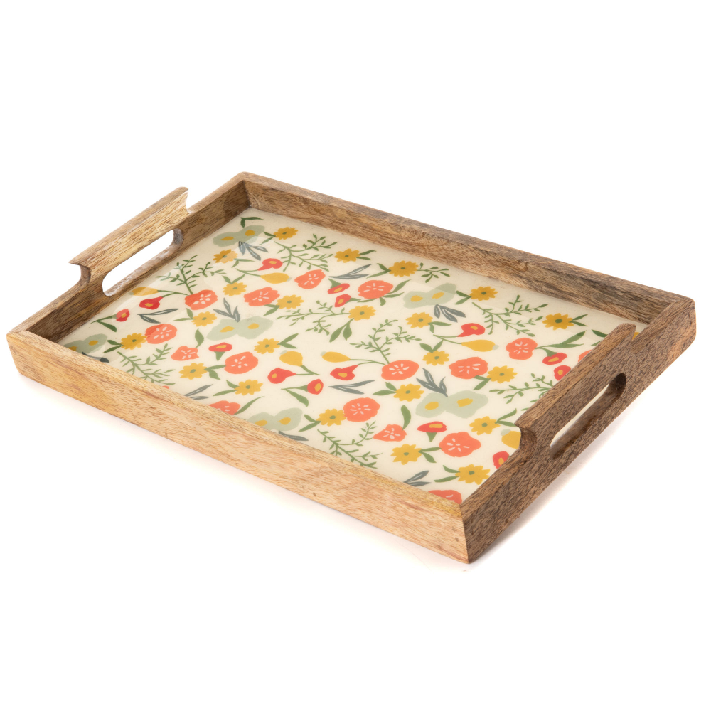 Plateau Flore rectangle 40x25 cm, AMADEUS