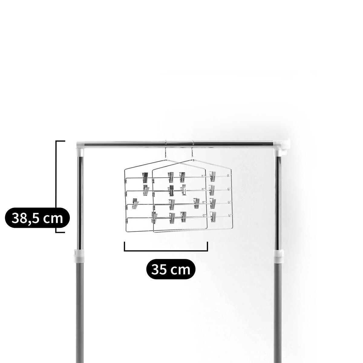 Assortiment de 4 cintres gain de place AREGLO La Redoute