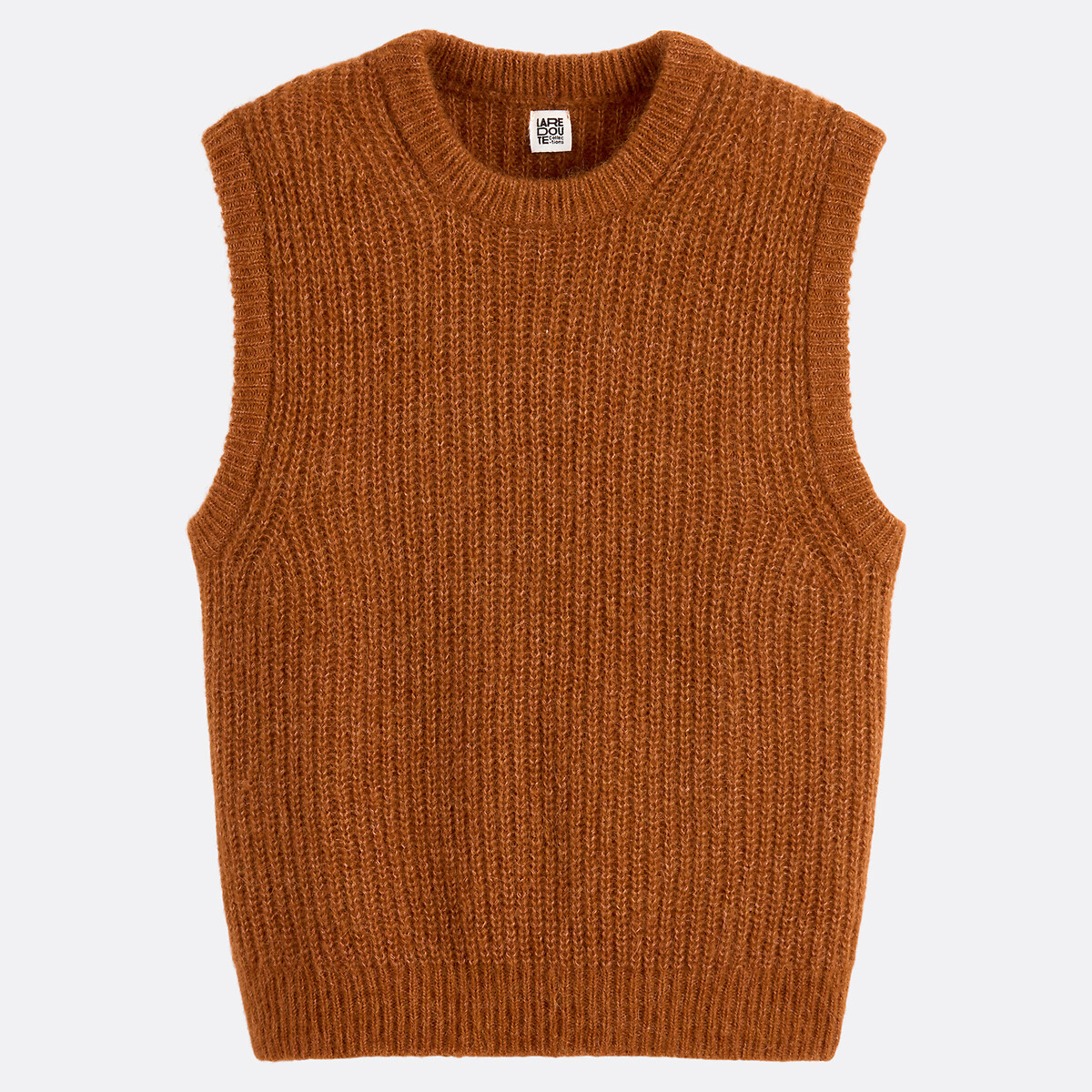 トップス ALPACA BOUCLE KNIT VEST Intricate Pattern Wrap Knit Top | Wolford United States