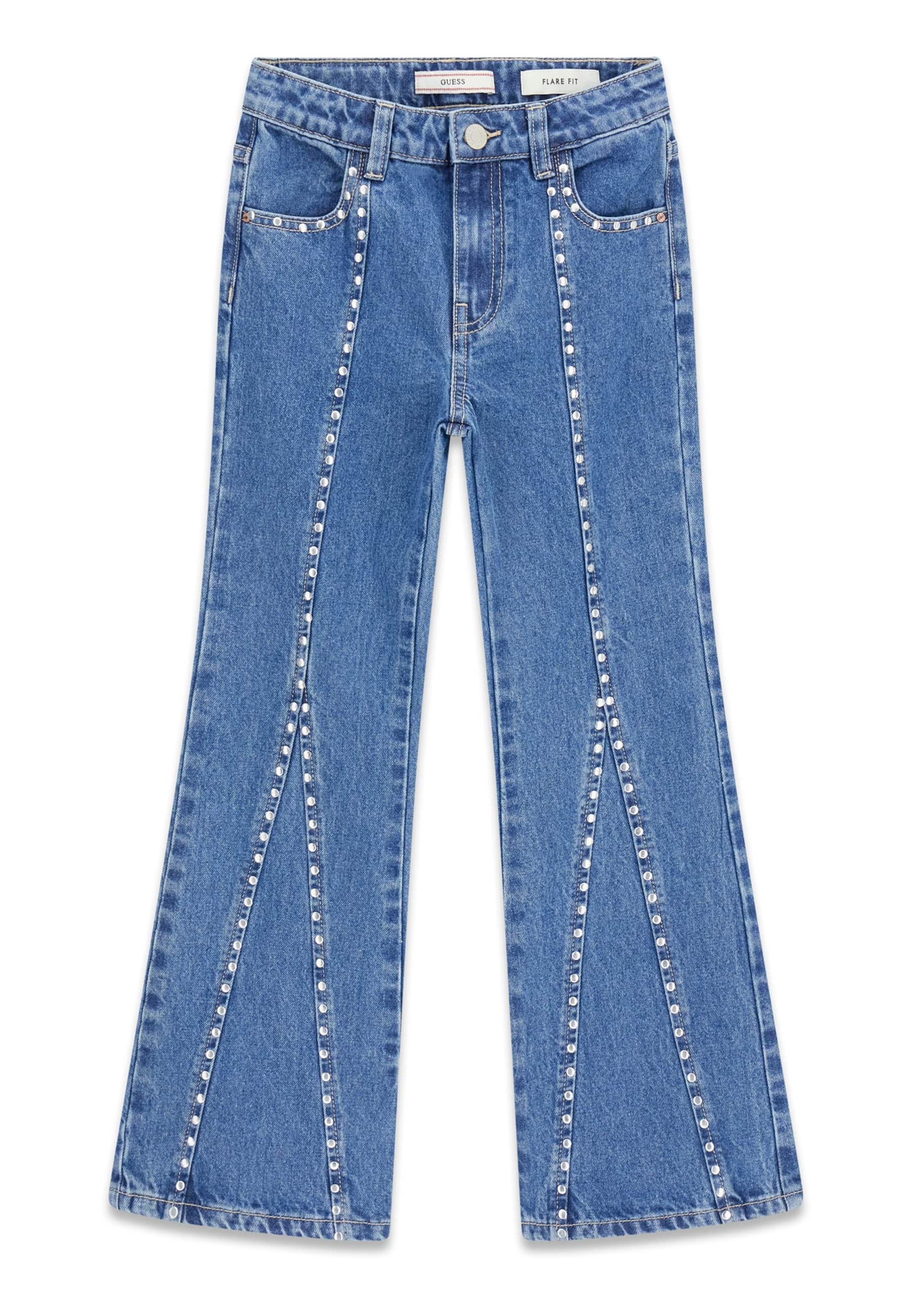 Flare-Jeans À Clous Sur La Jambe, GUESS KIDS