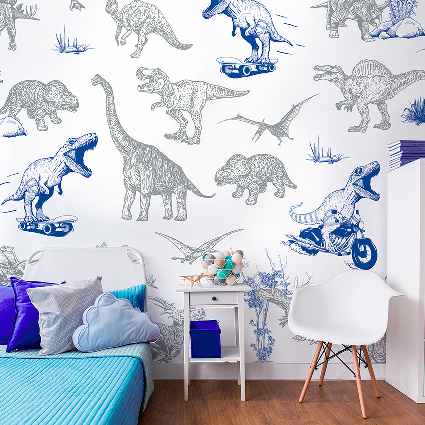 Papier peint panoramique DINO FUN, LE PAPIERS DE NINON