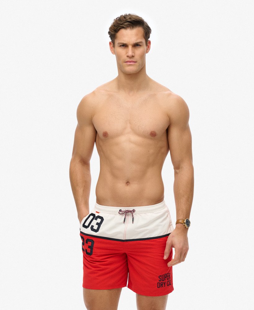 Short de bain à logo Nautical longueur 43 cm, SUPERDRY