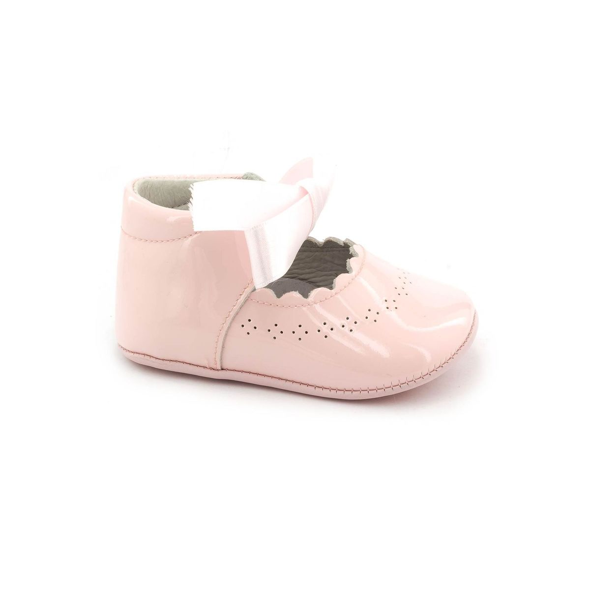 Carolilly Chaussures Bébé Fille Premiers Pas Bowknot Chaussures Nouveau-Né Princesse Baptême Cérémonie En PU Cuir Anti Slip 