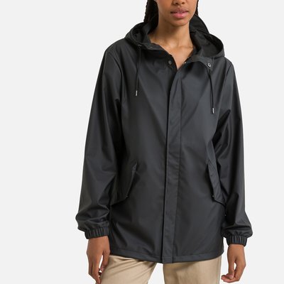 Unisex Windproof Fishtail Jacket with Hood RAINS