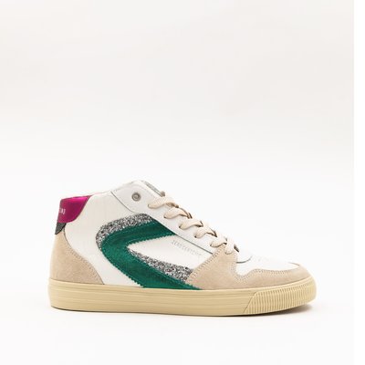 Jade High Top Trainers in Leather ZERO 105