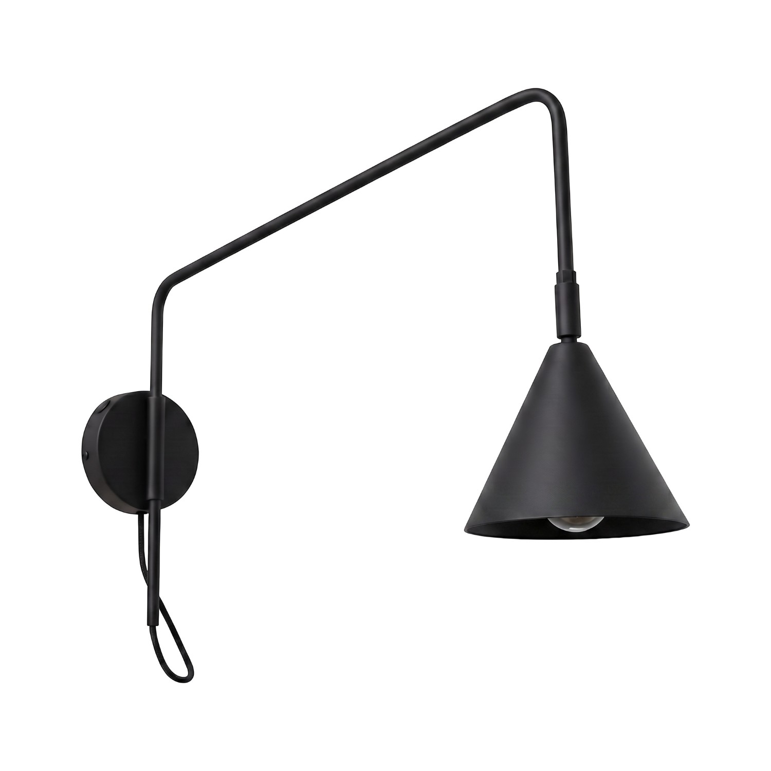 Applique murale Noir E14 1 NOX, EDEN