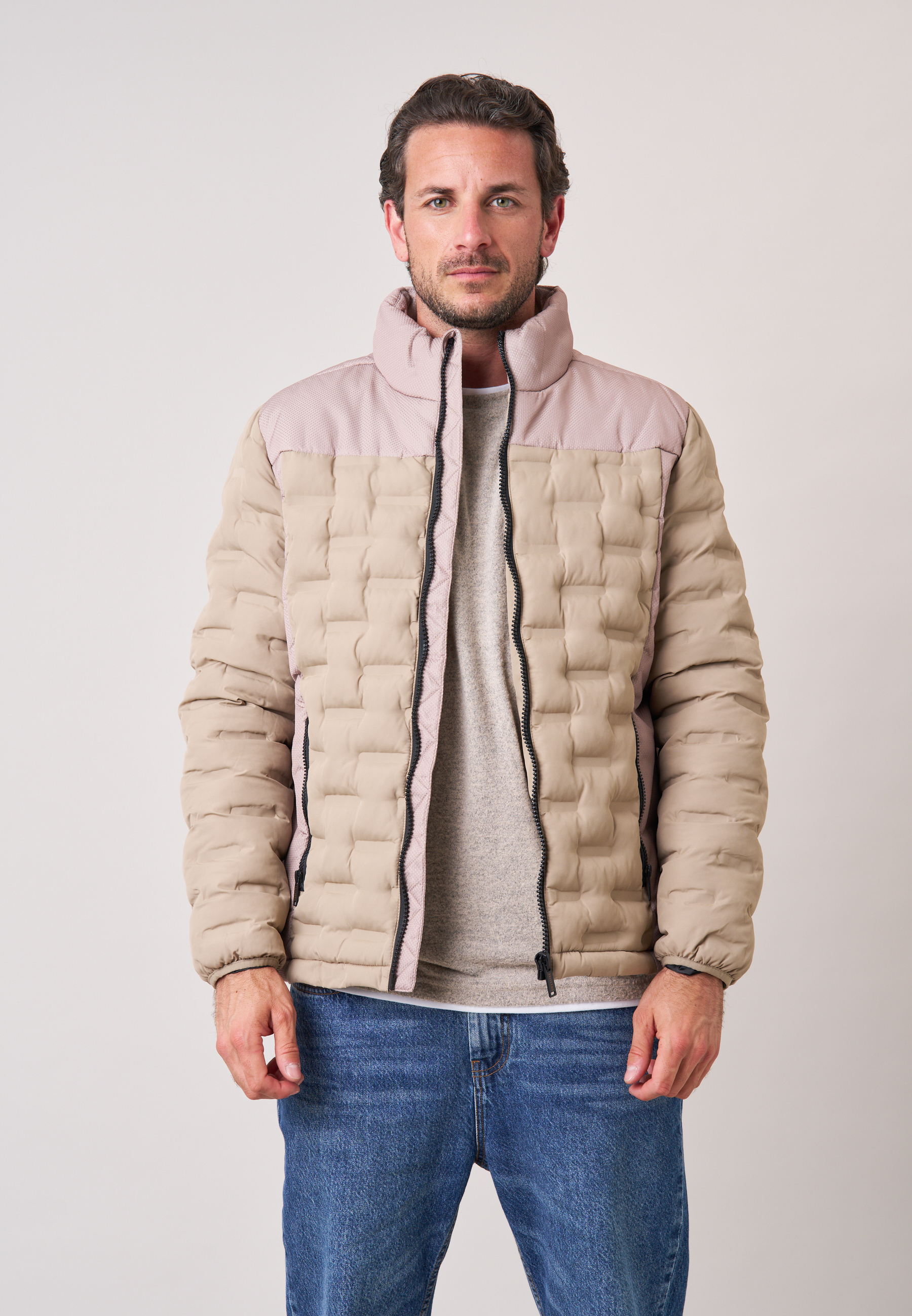 Doudoune regular homme effet matelassé graphique NICK, DEELUXE