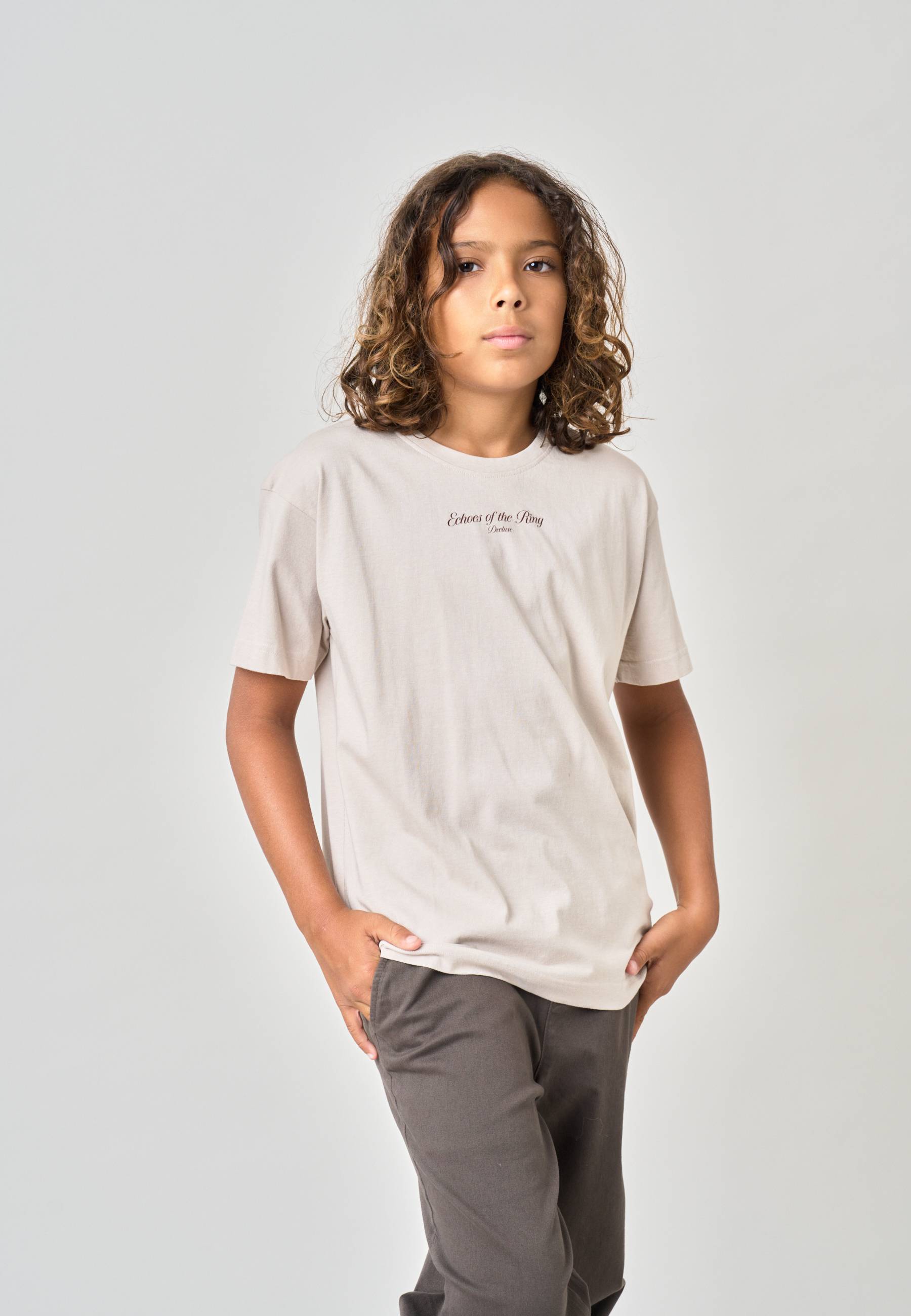 T-shirt loose garçon en jersey 100% coton imprimé dos gants de boxe BOXE, DEELUXE