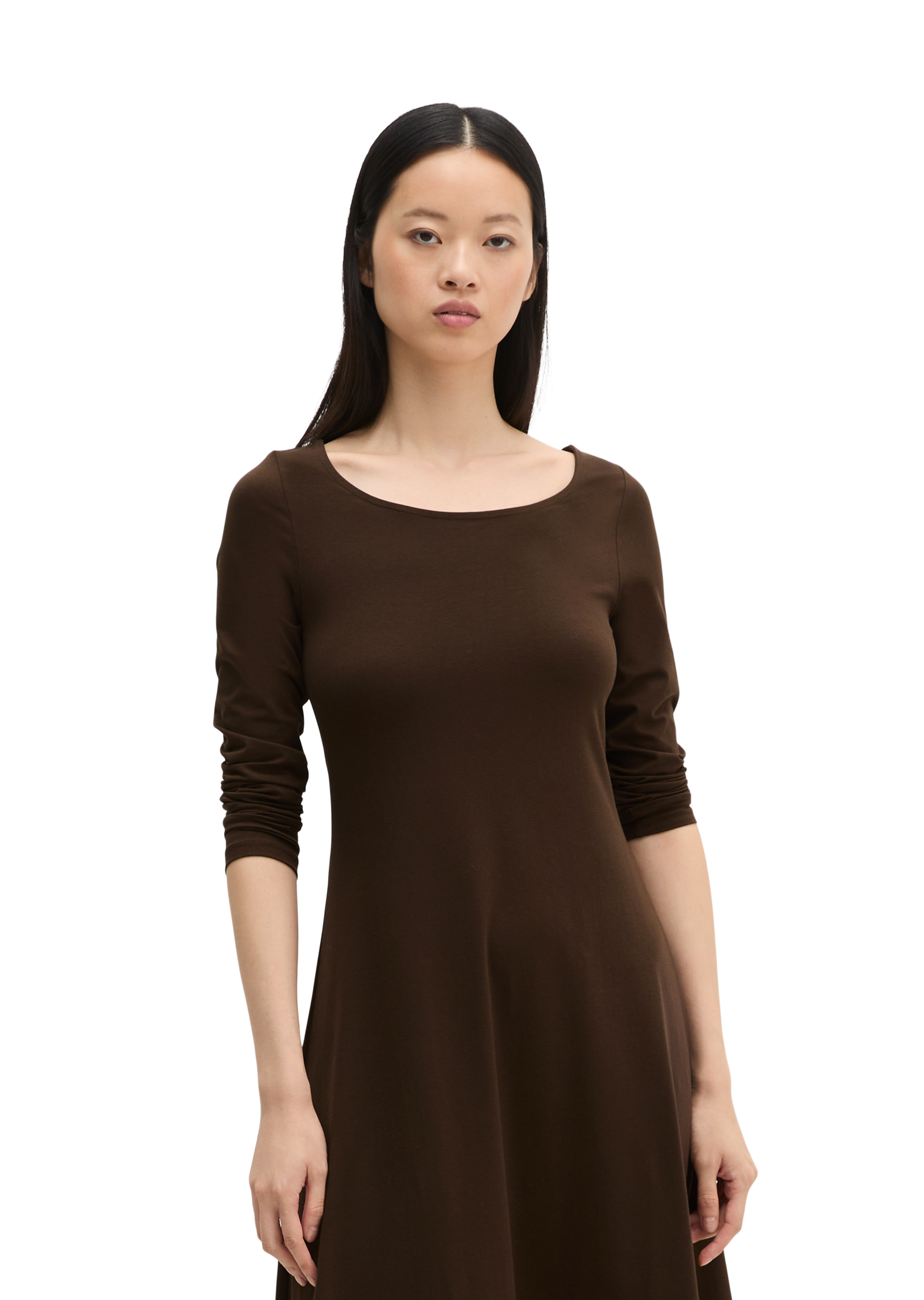 Robe en jersey évasée en coton stretch bio, MARC O'POLO