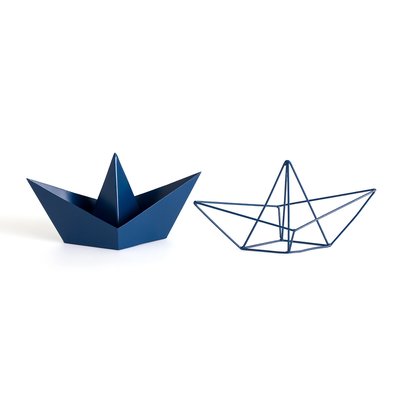 Lot de 2 bateaux origami métal, Gayoma LA REDOUTE INTERIEURS