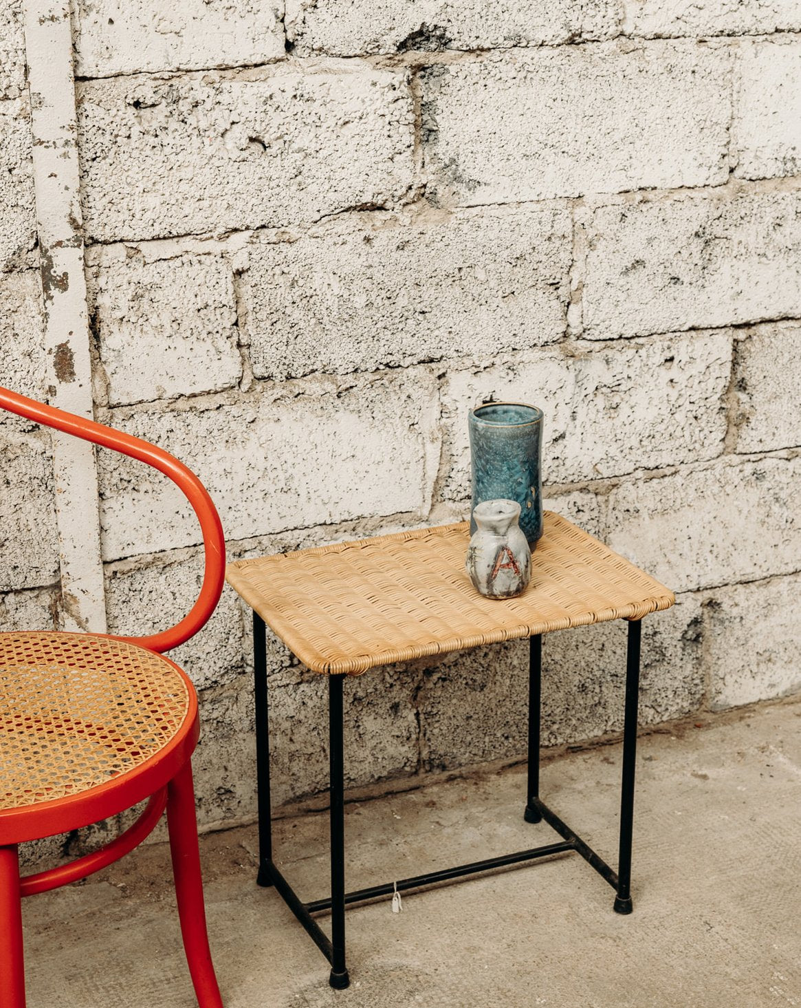 Table basse en osier Liv N°191 - Bon état, DEBONGOUT
