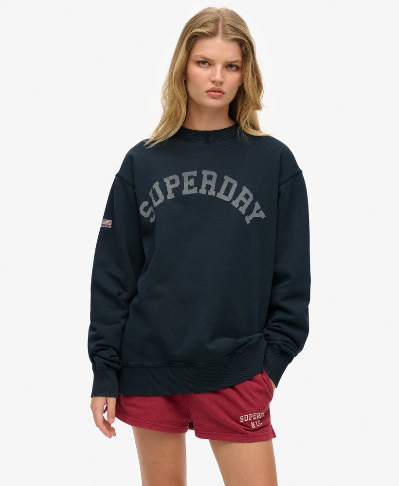 Sweat ample à col rond Athletic Essentials, SUPERDRY
