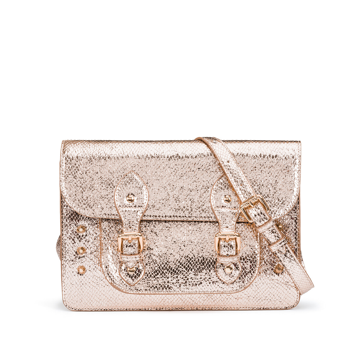 Rose gold shop satchel