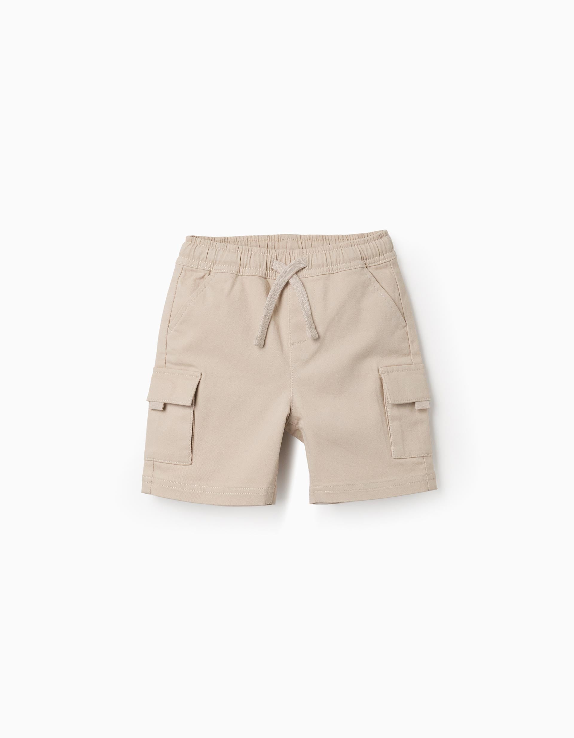 Short long cargo en sergé avec cordon de serrage, ZIPPY