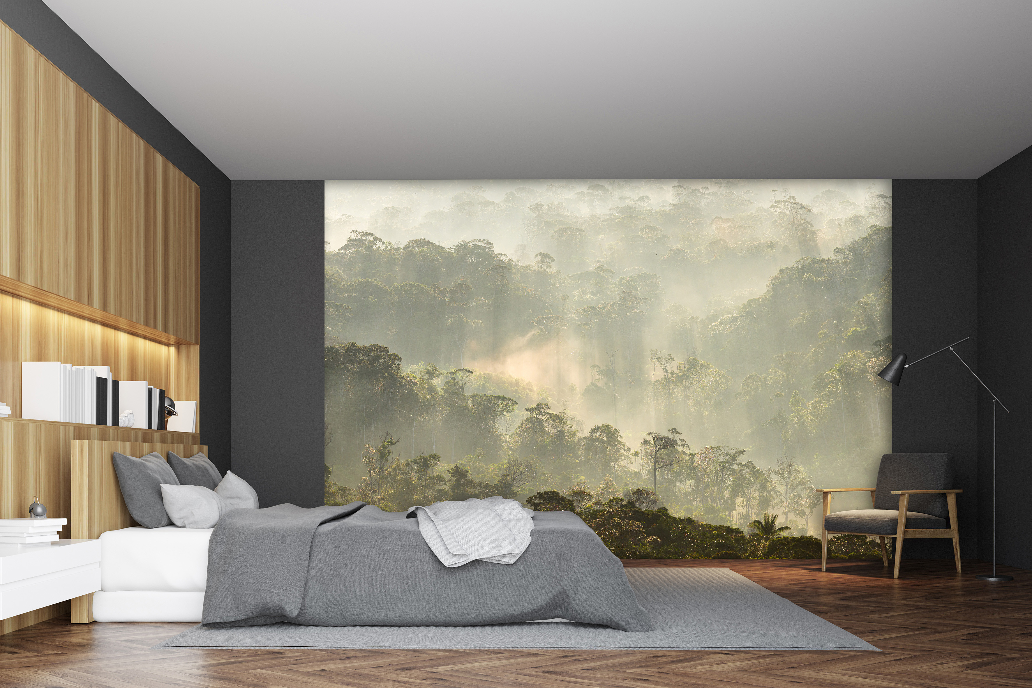Papier peint panoramique MISTY FOREST, LE PAPIERS DE NINON