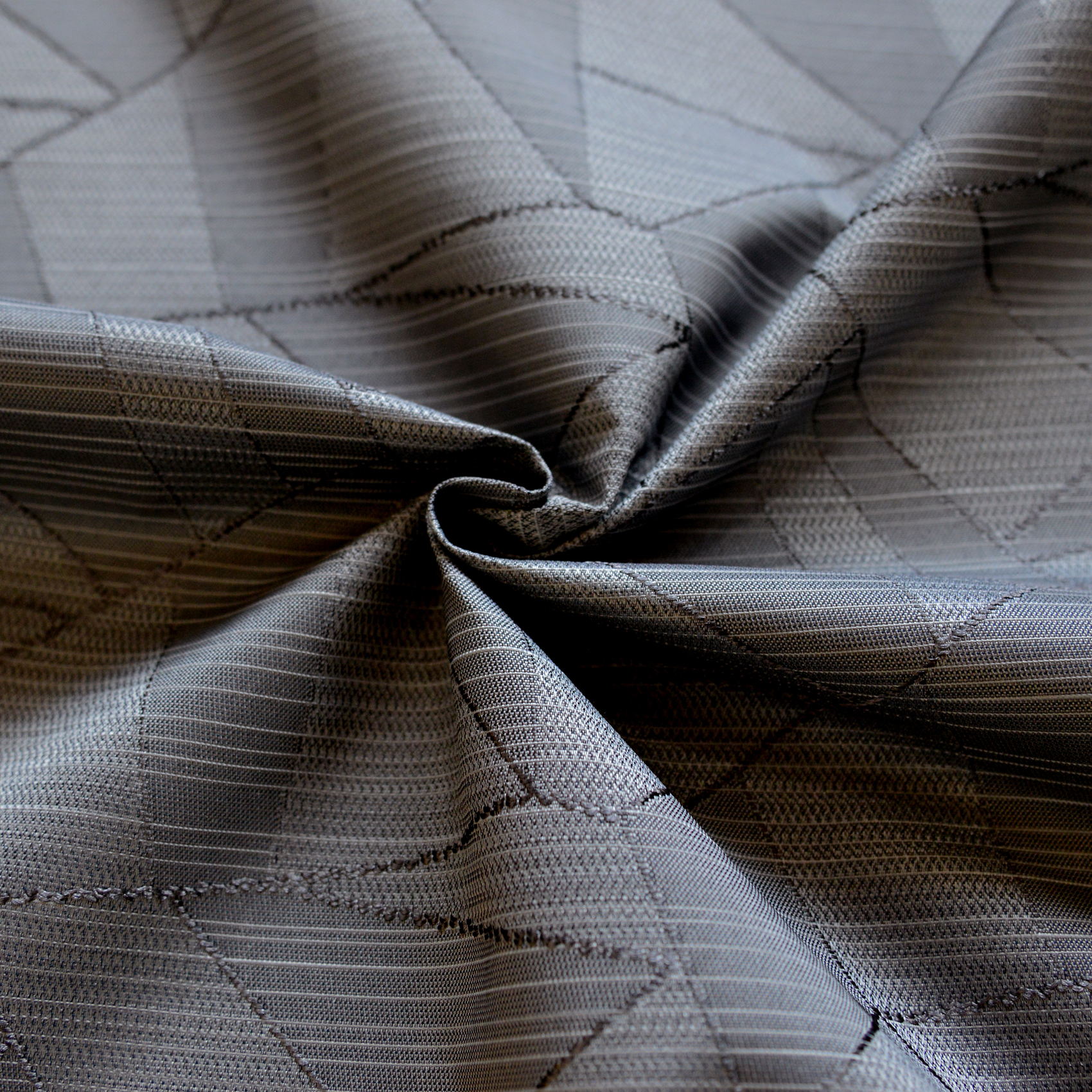 Tissu de nappage damassé à motifs géométriques - QABANE, HOME MAISON