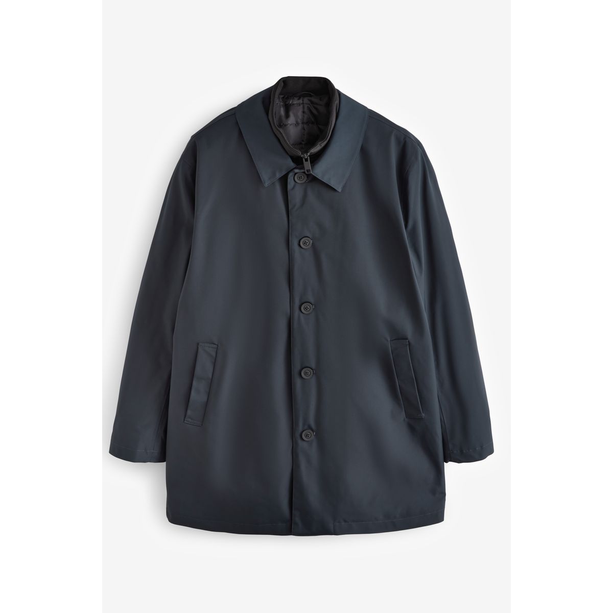 Manteau rembourré déperlant à col cheminée, NEXT