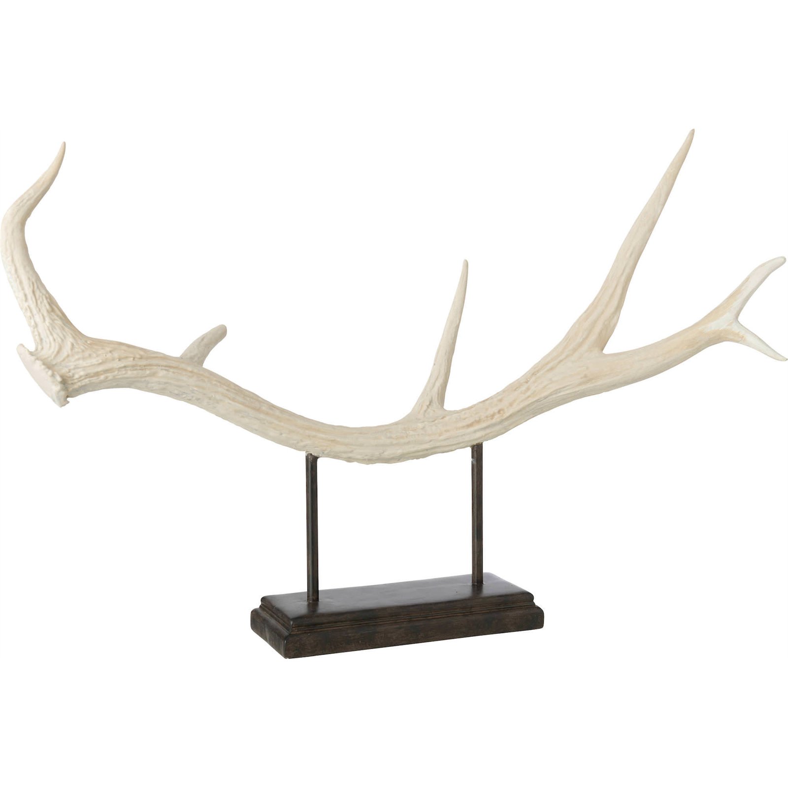 Sculpture bois de cerf sur base, RECOLLECTION
