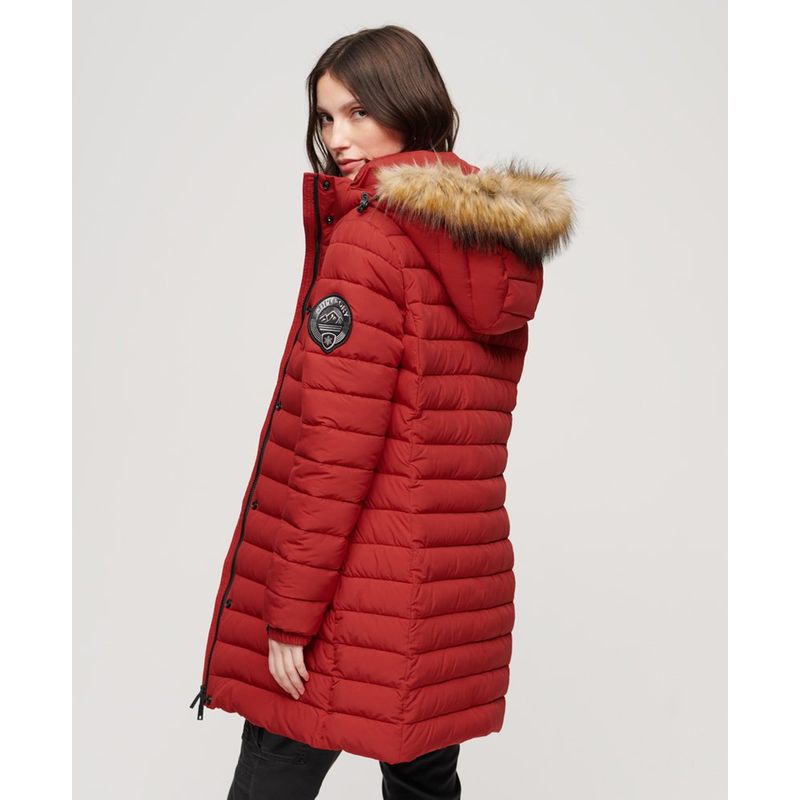 Manteau femme rouge discount hiver