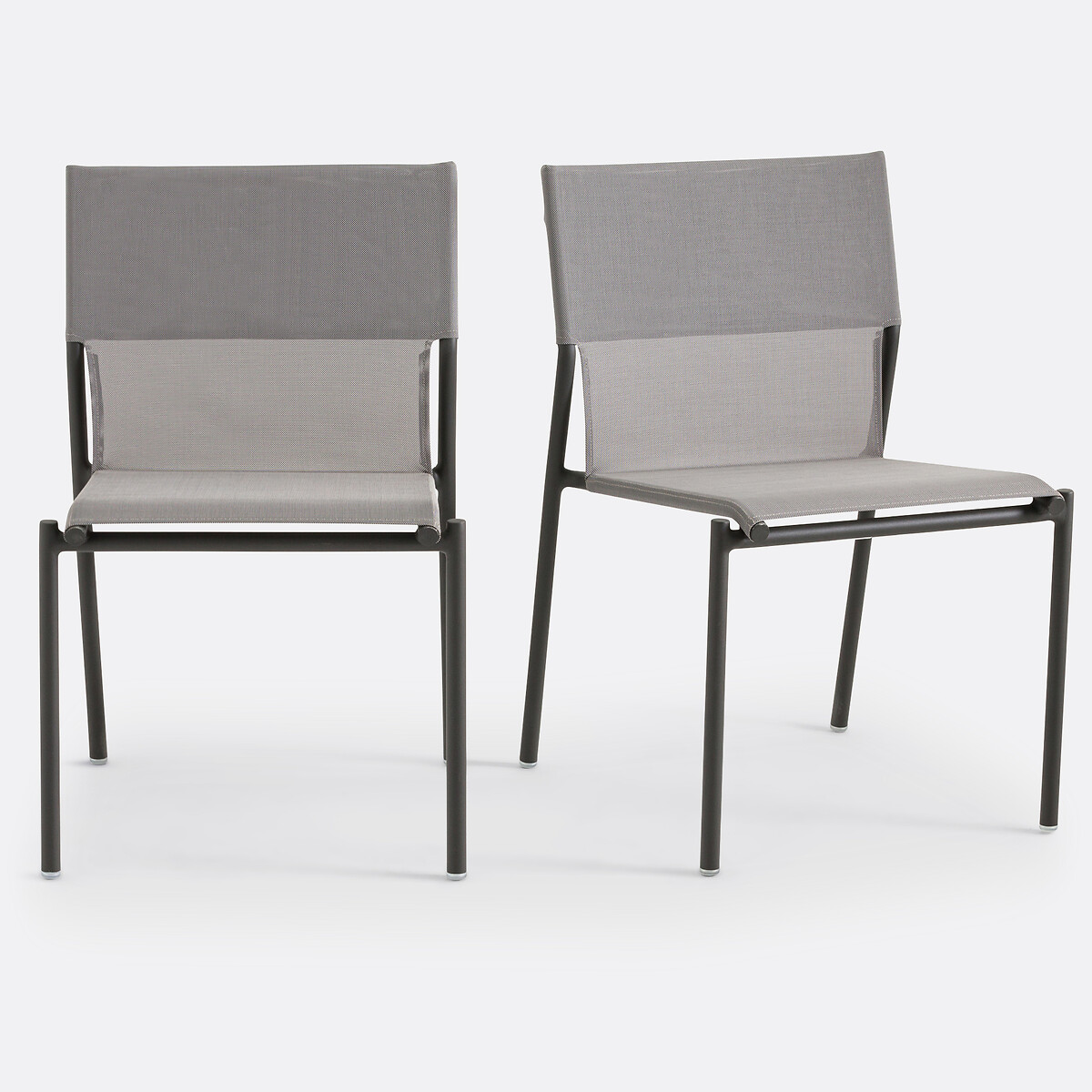 Set van 2 tuinstoelen in aluminium, Zory