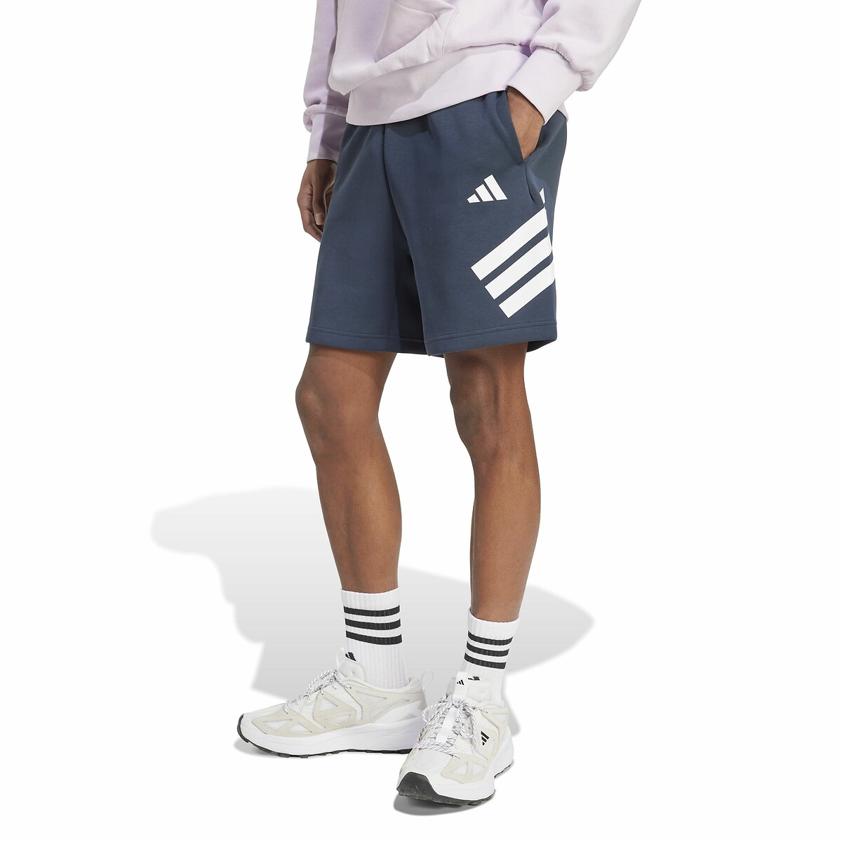Future icons shorts with 3-stripes, dark blue, Adidas Sportswear