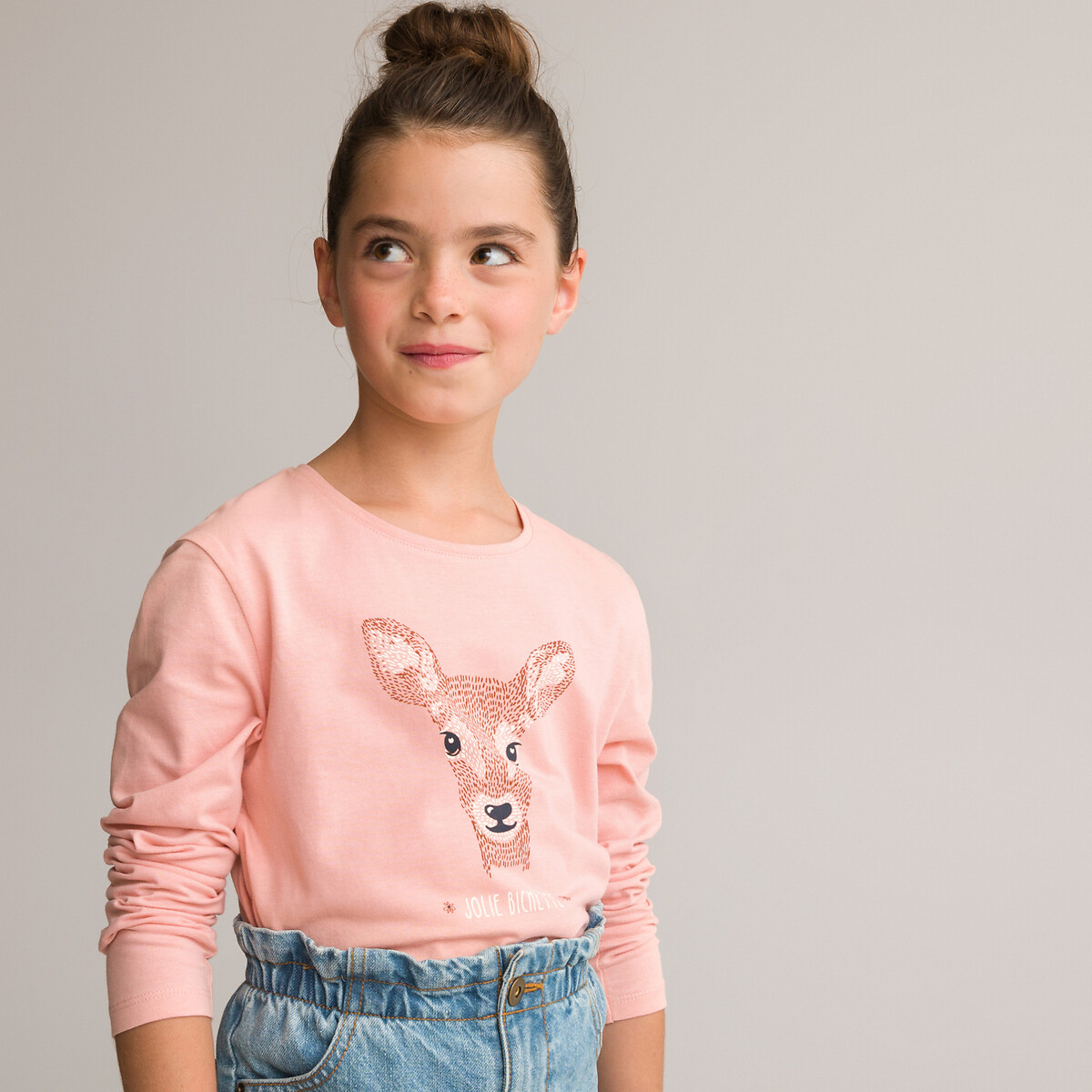 Garcia T-Shirt Manches Longues Fille - Col Rond, Confortable Et Doux, Composition Premium