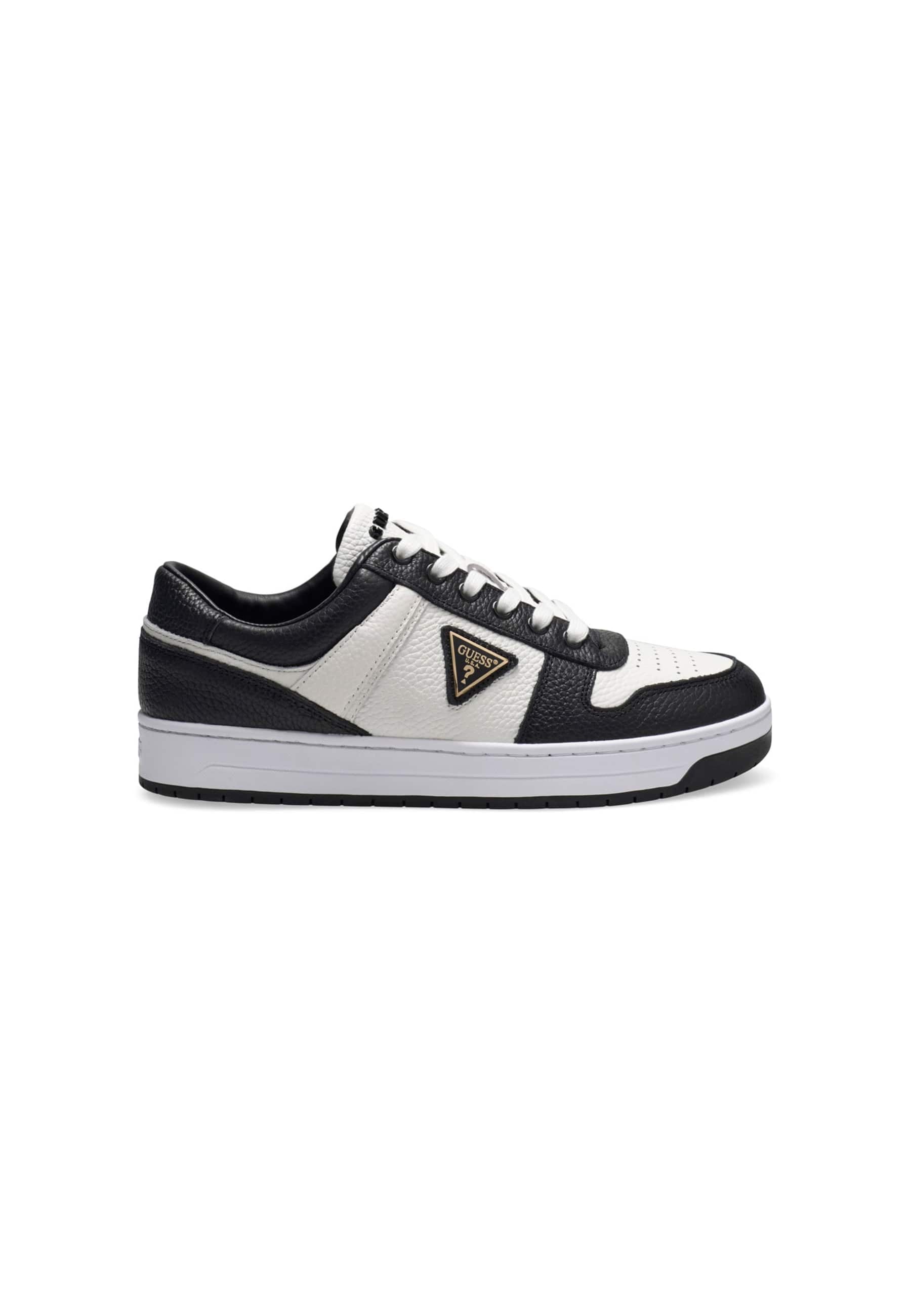Baskets En Cuir Véritable Uddent, GUESS