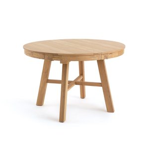 Table ronde extensible 4 à 8 couverts, Zebarn