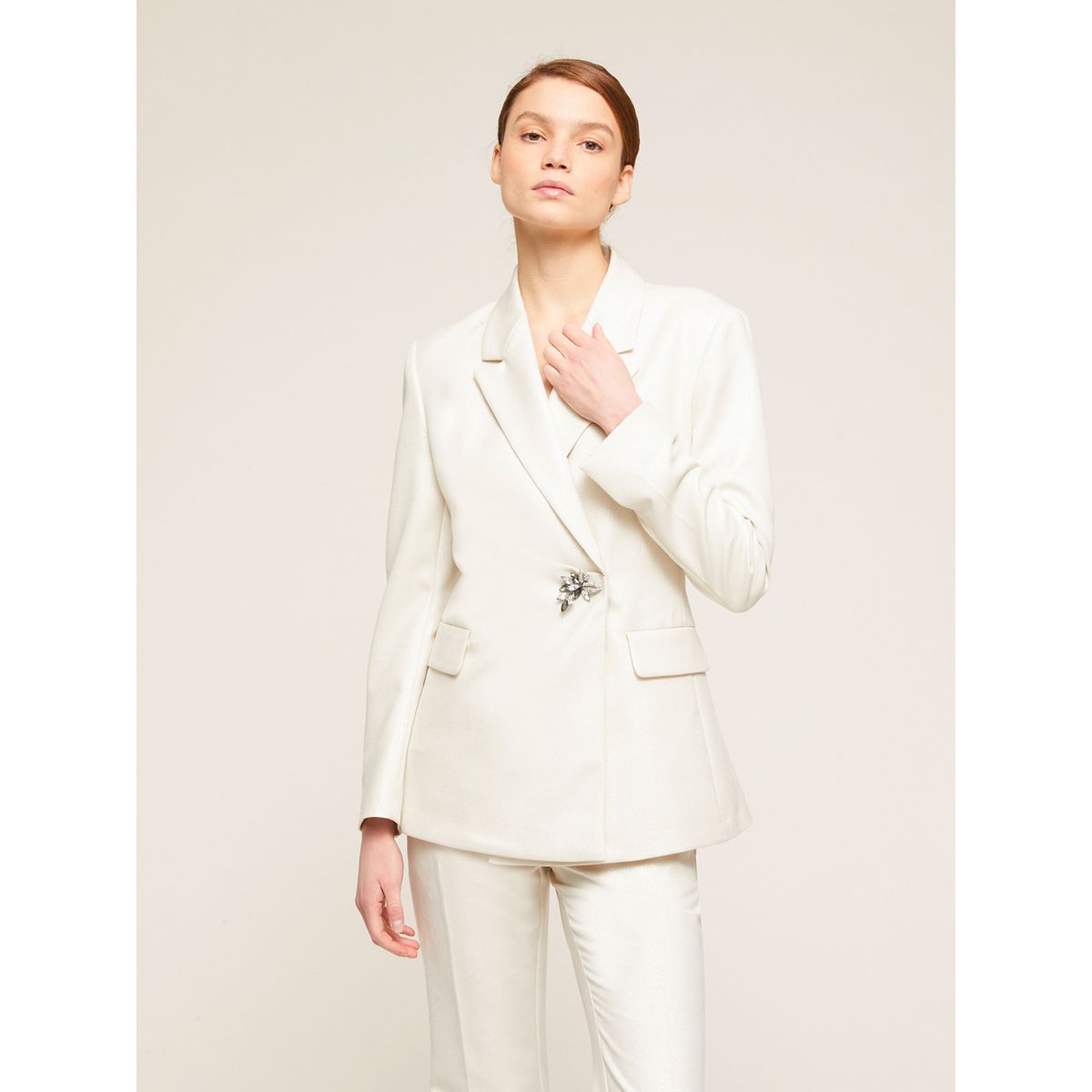 Veste courte femme online habillée blanche