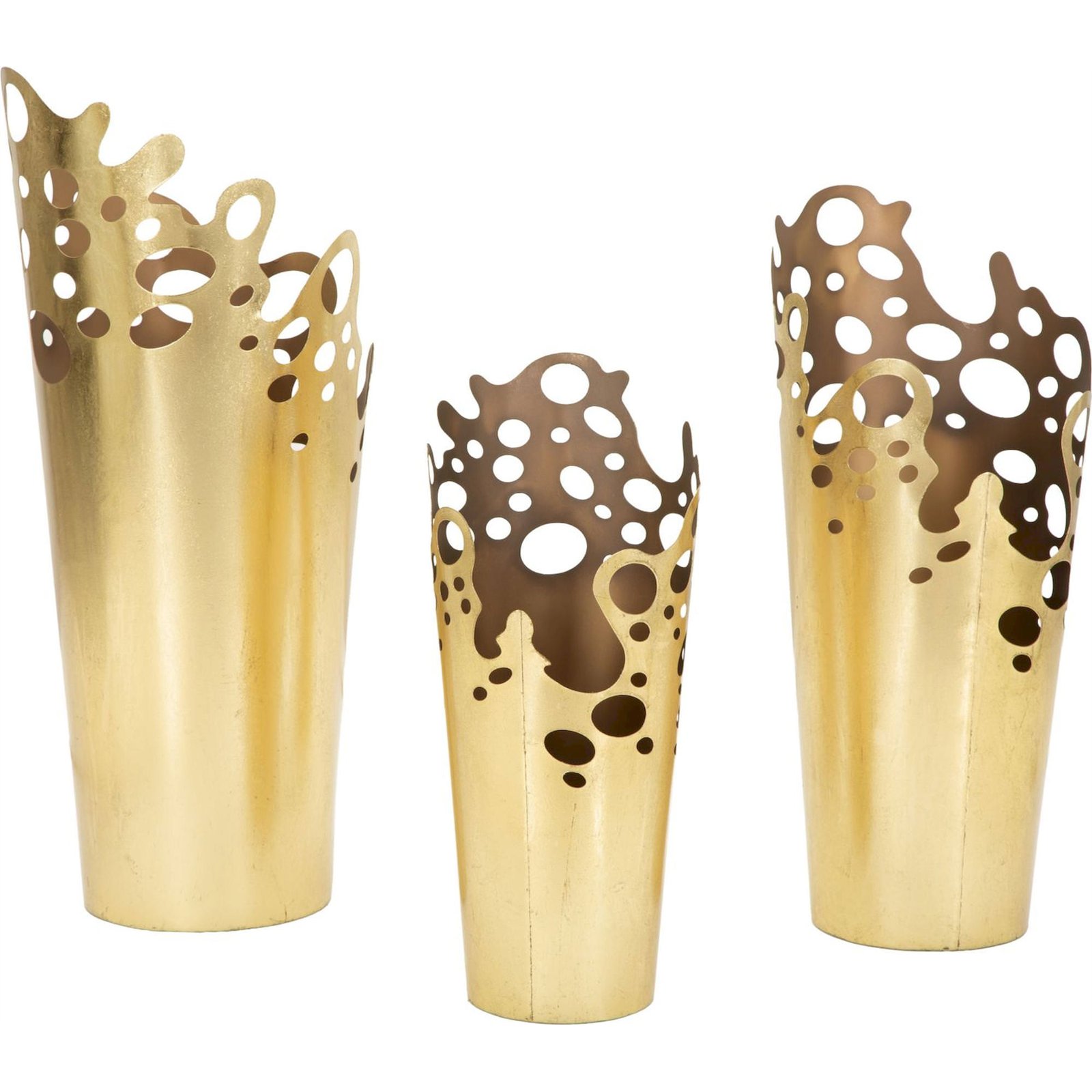 Set de 3 vases en fer ajourés GLAM, RECOLLECTION
