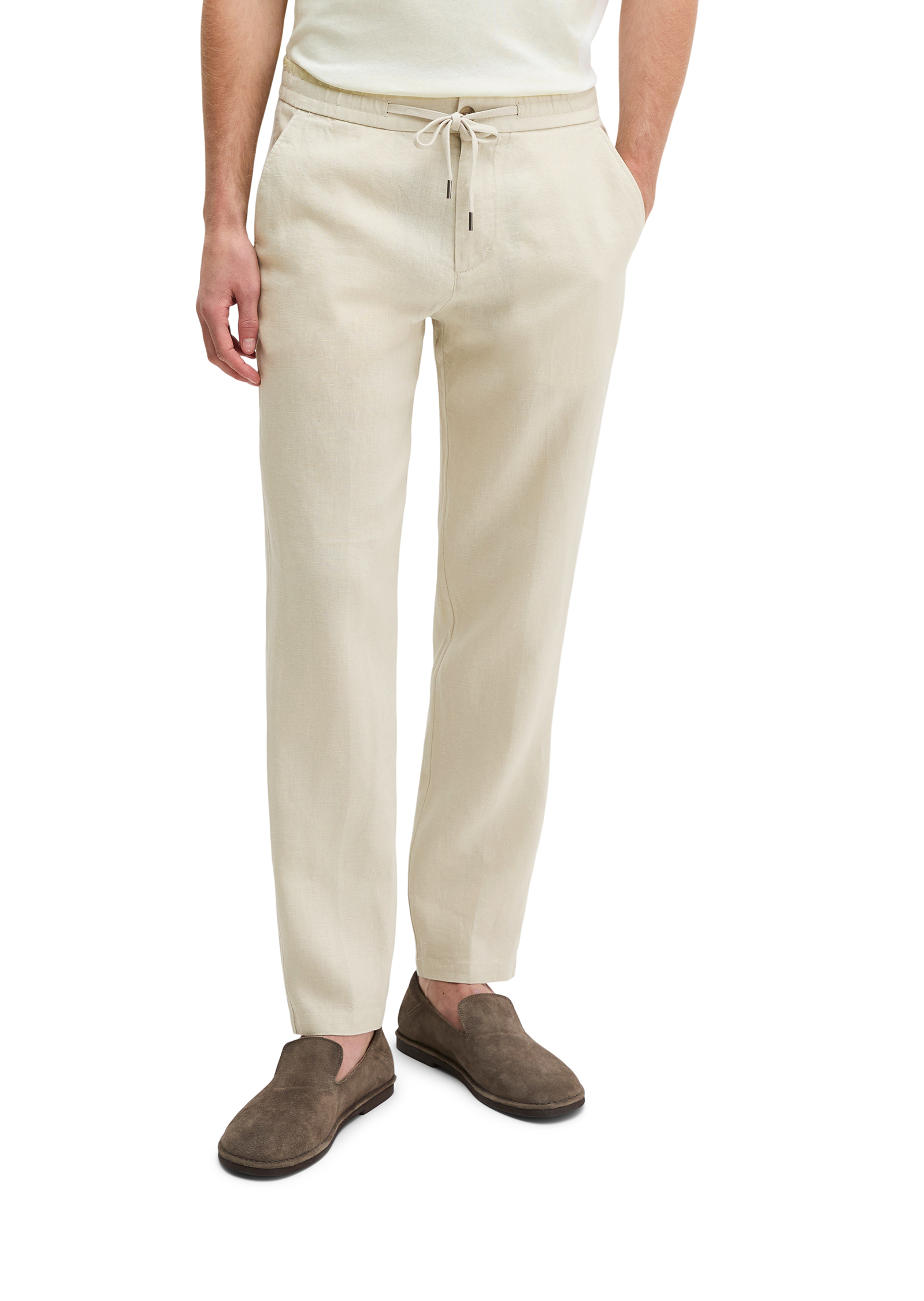 Pantalon en lin modèle Morot Jogger avec ceinture élastique, MARC O'POLO