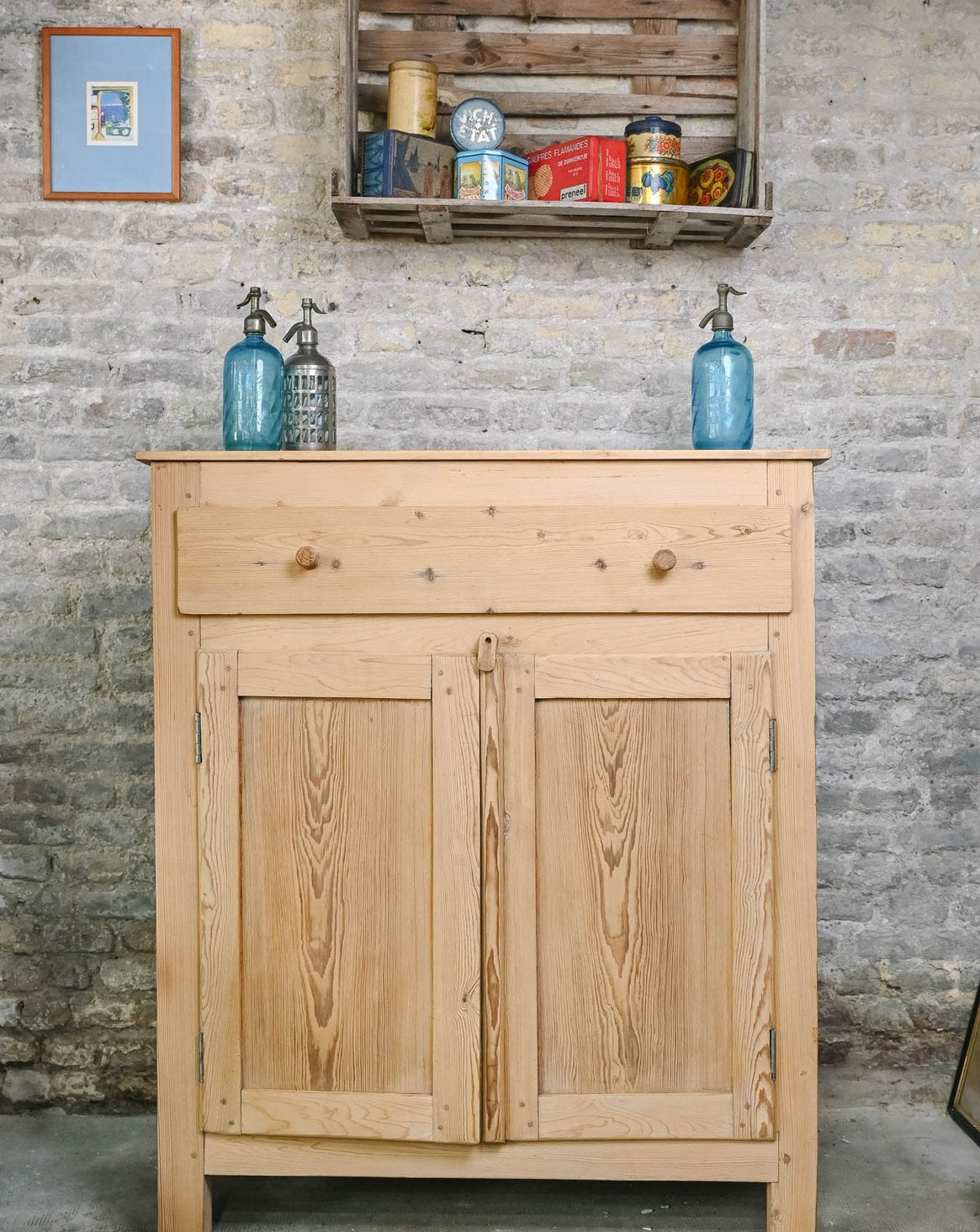Buffet de campagne en pin clair Gilbert N°1794 - Bon état, DEBONGOUT