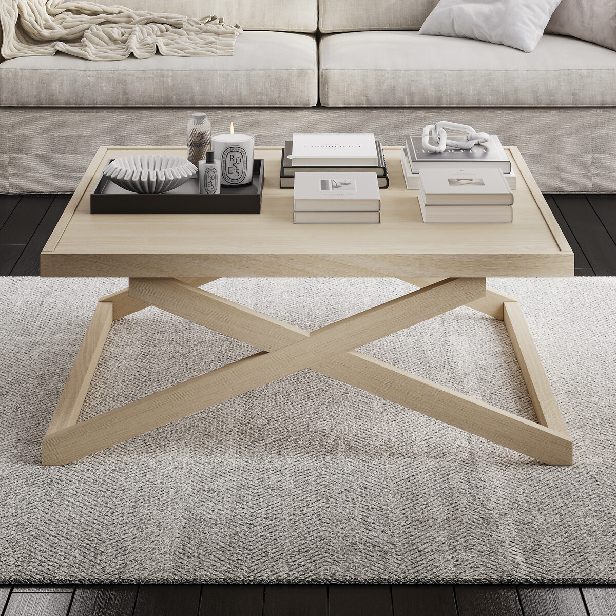 Allegra Large Oak Coffee Table, ÉDITÉ