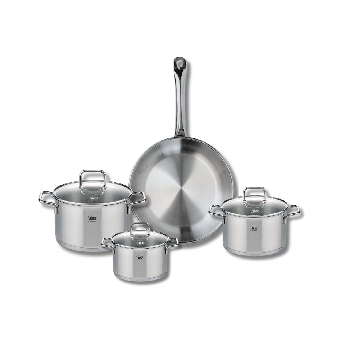 Batterie 1 poêle 28cm + 3 faitouts 14/16/20cm PROFI CITRIN, ELO