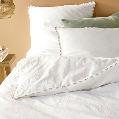 Neruda Embroidered 100% Washed Cotton Duvet Cover LA REDOUTE INTERIEURS