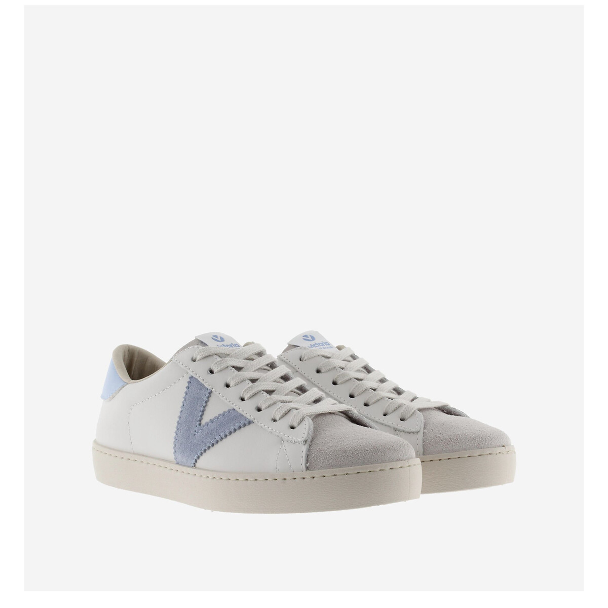 Victoria Zapatillas de piel en contraste Berlín