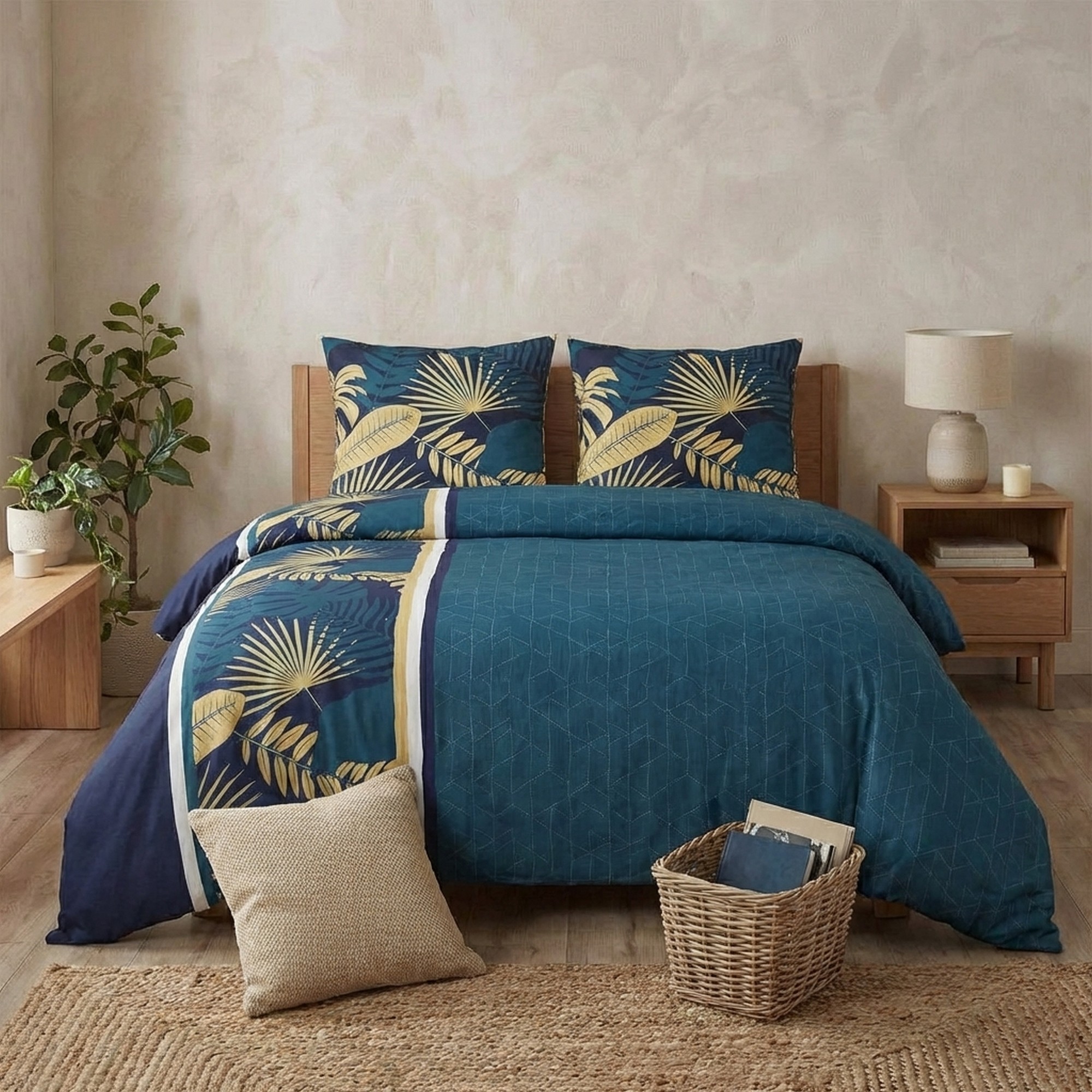 Parure de lit - Housse de couette coton 57 fils, EDEN