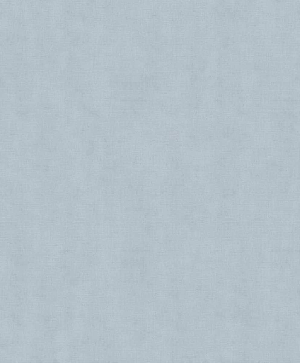 Papier peint uni effet toile lin bleu ciel doux, HEXOA