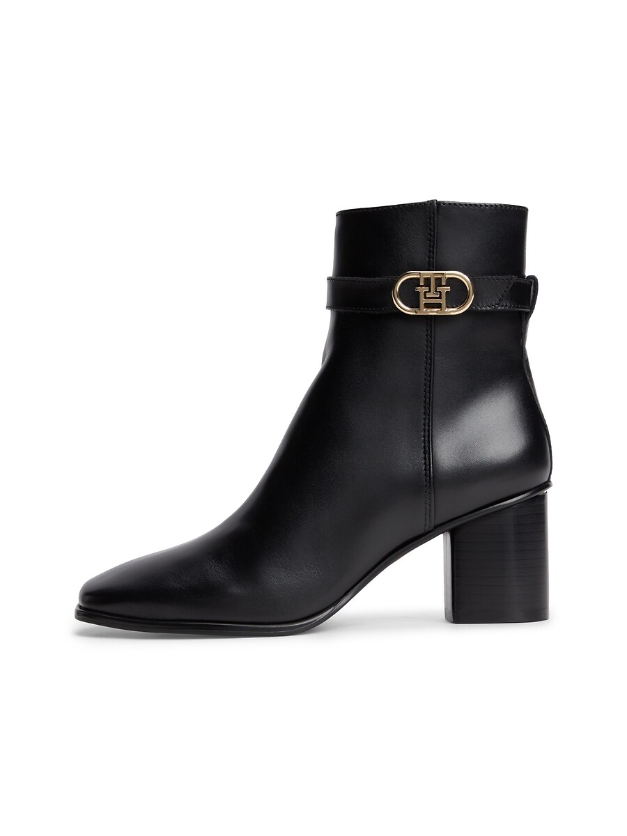 Tommy Hilfiger Botines de piel con tacón grueso — photo 4