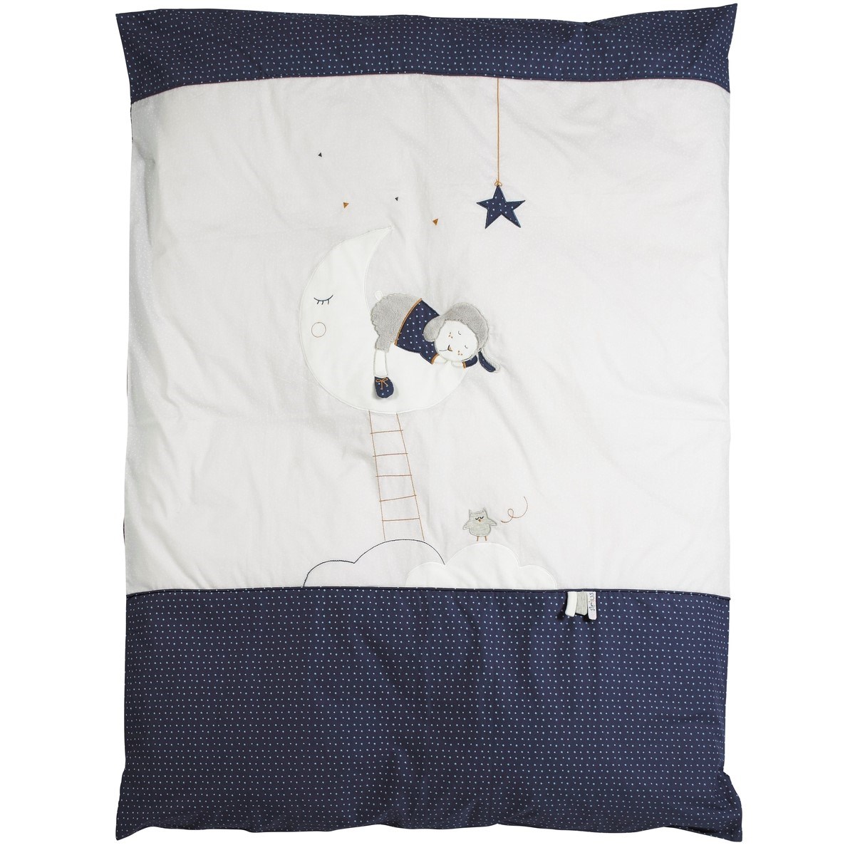Housse de couette et taie en coton, SAUTHON